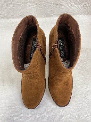 Breckelle's women's camel tansuede heeled boots Size Size 6 - Picture 6 of 8
