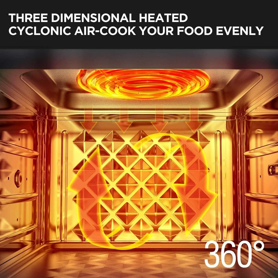 Mini Backofen Fritteusen Heißluft Ofen Friteuse Air Fryer Heißluftfritteuse XXL - Bild 4 von 4