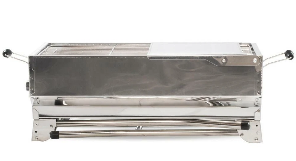 Parrilla Shashlik de acero inoxidable Super Mangal parrilla de carbón calidad Foto 2 de 4