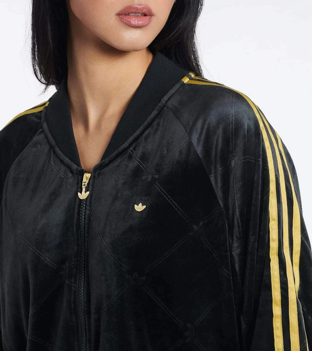 adidas Women's Originals Monogram Track Suit In Velvet (Jacket & Pant)