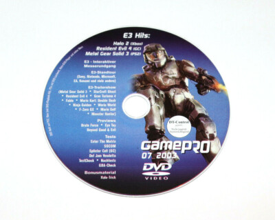 2003 GamePro DVD Video Halo 2 Xbox Resident Evil 4 GC Metal Gear Solid 3 PS2 etc