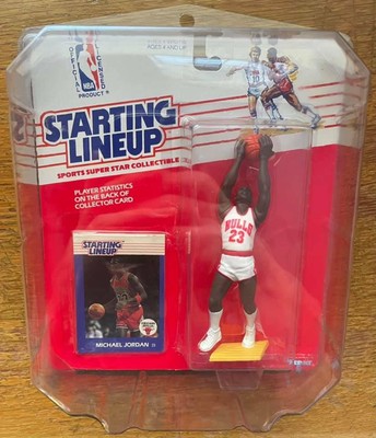 1988 Kenner Starting Lineup Michael Jordan Card + Rookie
