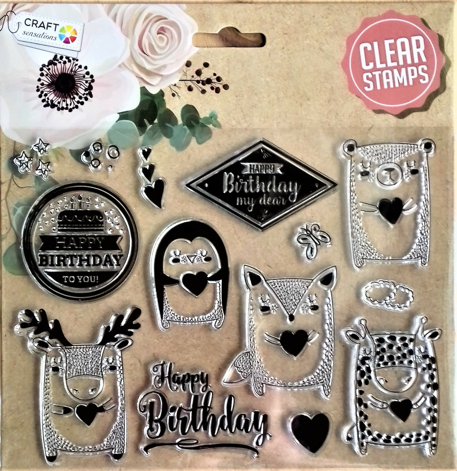 Craft sensations Clear Stamps Silikonstempel Stempel 5 versch. zur Wahl