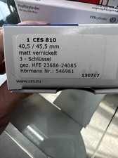 CES Profilzylinder 810 - 40,5/45,5 + 3 Schlüssel + Sicherungskarte neu