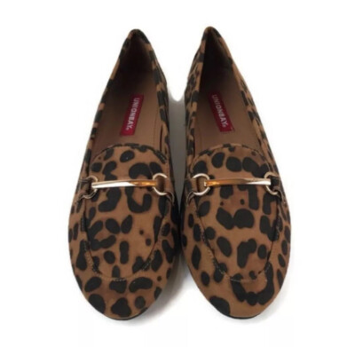 Women s Unionbay Animal Print Flat Loafer Size 6M
