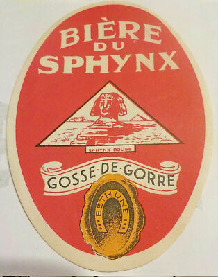 Africa Egypt SPHINX OLD BEER LABEL