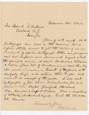 1913 Autograph Collector Letter H.E. Buck Req...
