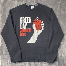 Y2K Green Day American Idiot Sweatshirt Sweater Men's Medium Black Pullover