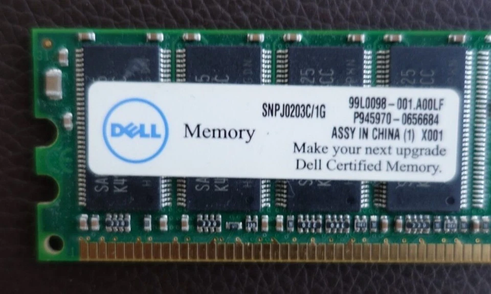2 GB (2 x 1 GB) Dell DDR-400 PC3200 400MHz DIMM DDR SDRAM Memory - Image 2 of 2