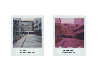 ''Light Pink'' Color ND Filter for Polaroid 600 and SX-70 | Duochrome Style
