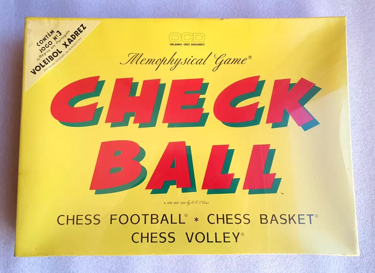 CHESS VOLLEY GAME ✱ Rare Vintage Check Ball Sport Playset Portugal 80´s ~  SEALED