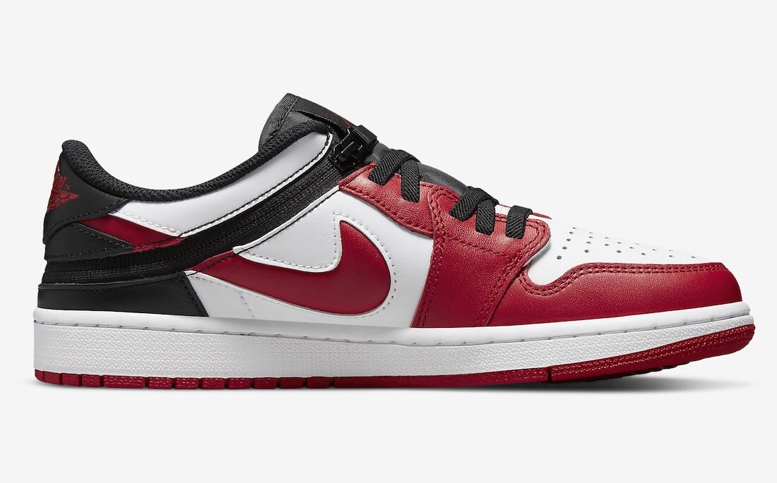 New w/Box Nike Air Jordan 1 Low Flyease 'White Gym Red Bulls' Sz