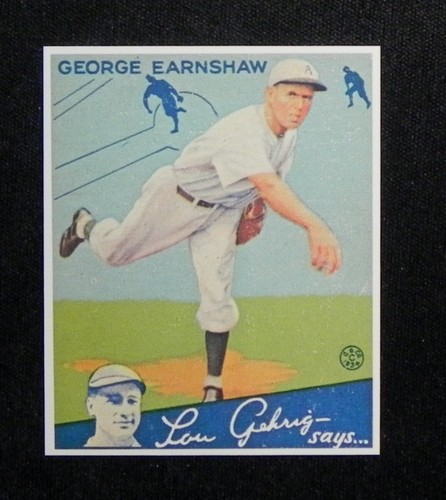 George Earnshaw 1934 GOUDEY GUM COMPANY Dover Reprint Card #41 _ Exact Card (D) - 第 3/3 張圖片