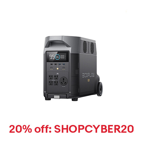 EcoFlow DELTA Pro 3600Wh Power Station Generator Certified Refurbished, LFP