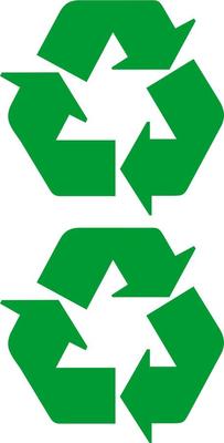 Aufkleber Recycler Recycling Ecolo Umwelt Mülleimer Fenster