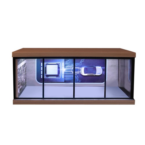 1:64 Diorama Car Parking Lot Model LED Lighting Garage Store Scene Display Model - Picture 3 of 20
