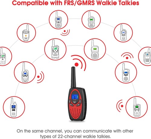 M880 Walkie Talkies for Adults Toys for Kids (Violet 2 Pack) - Zdjęcie 16 z 17