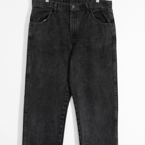 Vintage Y2K Rustler Black Jeans 36x32 - Faded Distressed Straight Leg Workwear - Picture 2 of 5