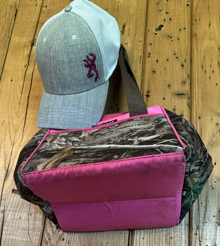 Browning Buckmark Hat Cap Grey Mesh Back Adjustable Purple Embroidery/Igloo - Picture 13 of 20