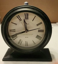 FirsTime & Co. Antolini Tabletop Clock, 5.5"H x 5"W, Black