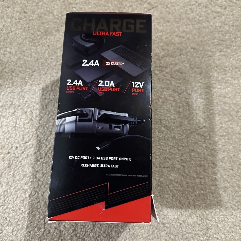 NIB Schumacher SL1596 "RUGGED" 2500A Lithium Jump Starter & Portable