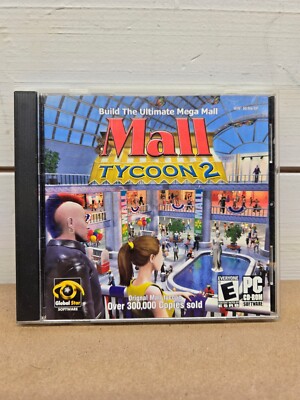Mall Tycoon 2 (2004, Win PC CD-ROM) Build the Ultimate Mega Mall 