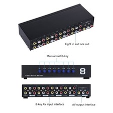 Quality Switcher A V Audios Video Splitter for Seamlessly Media Experience
