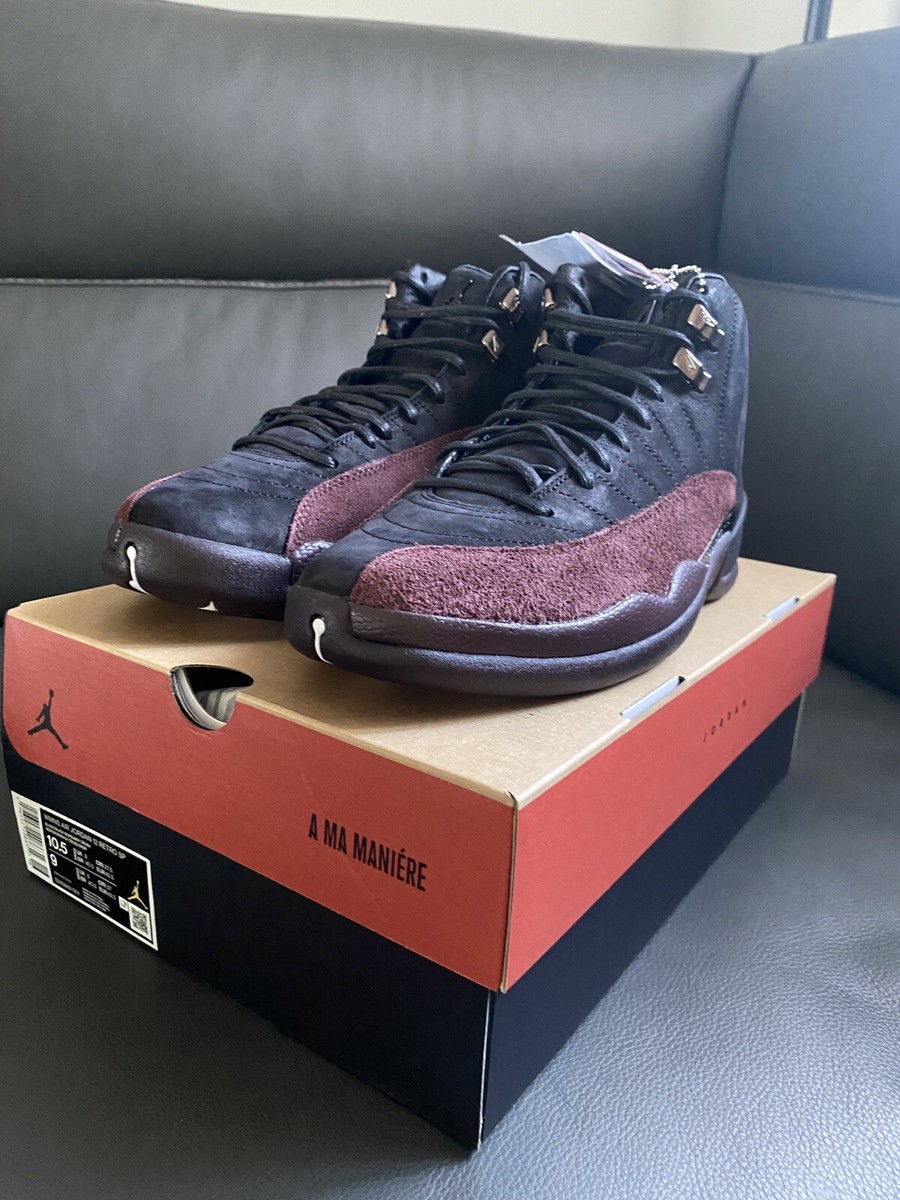 Size Air Jordan 12 Retro x A Ma Maniere Black DV6989