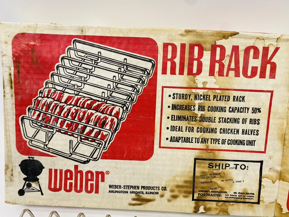 Винтажная новая из старых запасов стойка для гриля Weber RR 37 - Изображение 4 из 4