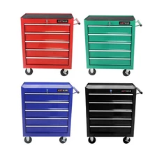 5 Drawers Rolling Tool Box Cart Tool Storage Cabinet Garage Chest with Wheels