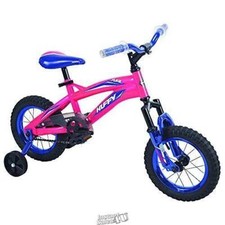 Bicicleta para niños Huffy Flair de 12 pulgadas con ruedas de entrenamiento Bicicleta para niñas
