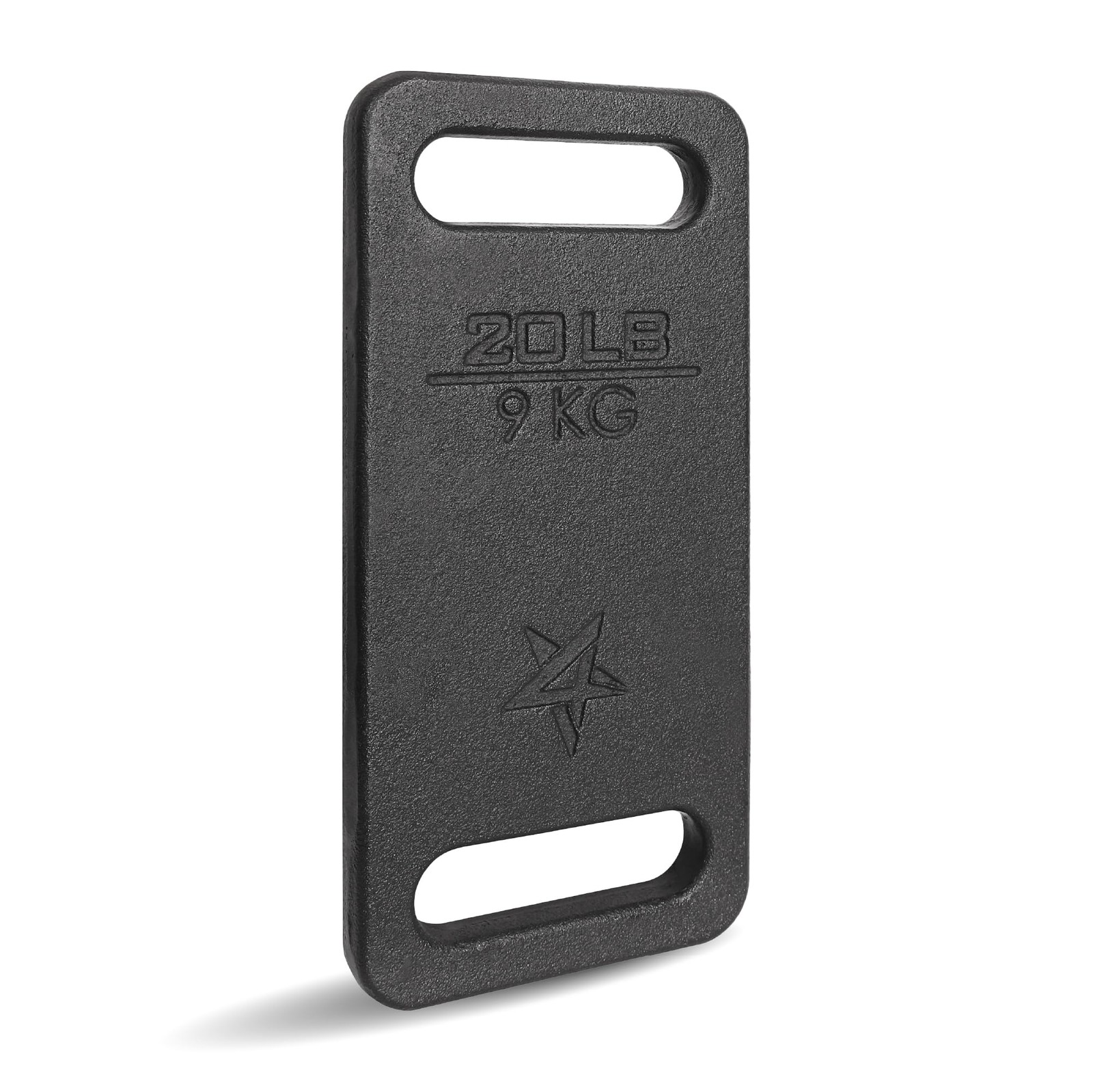 Yes4All ZXSV Cast Iron Rucking Weight Plate for Backpack, 9 KG | 9 KG, Black