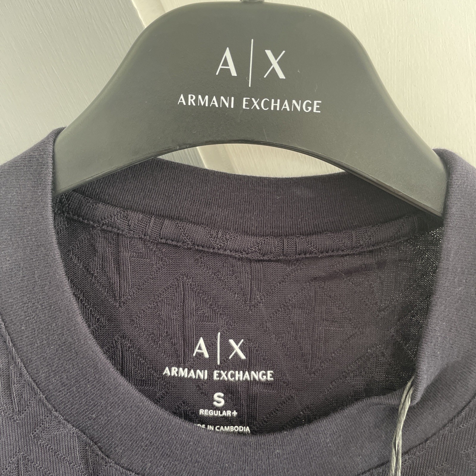 *genuine A/X Armani Exchange T Shirt Rrp £80 Size-small  Reg + ,navy Blue . image 3