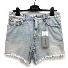 Balenciaga Denim Cut-up Mini Skirt CUT UP 2022AW Light Blue 36 704541 TDW14 Used