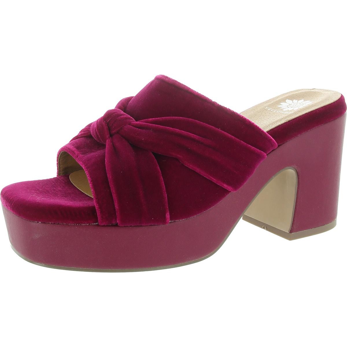 Женская обувь на блочном каблуке с розовой мягкой стелькой Yellow Box 7.5 Medium (B, M) BHFO 7552