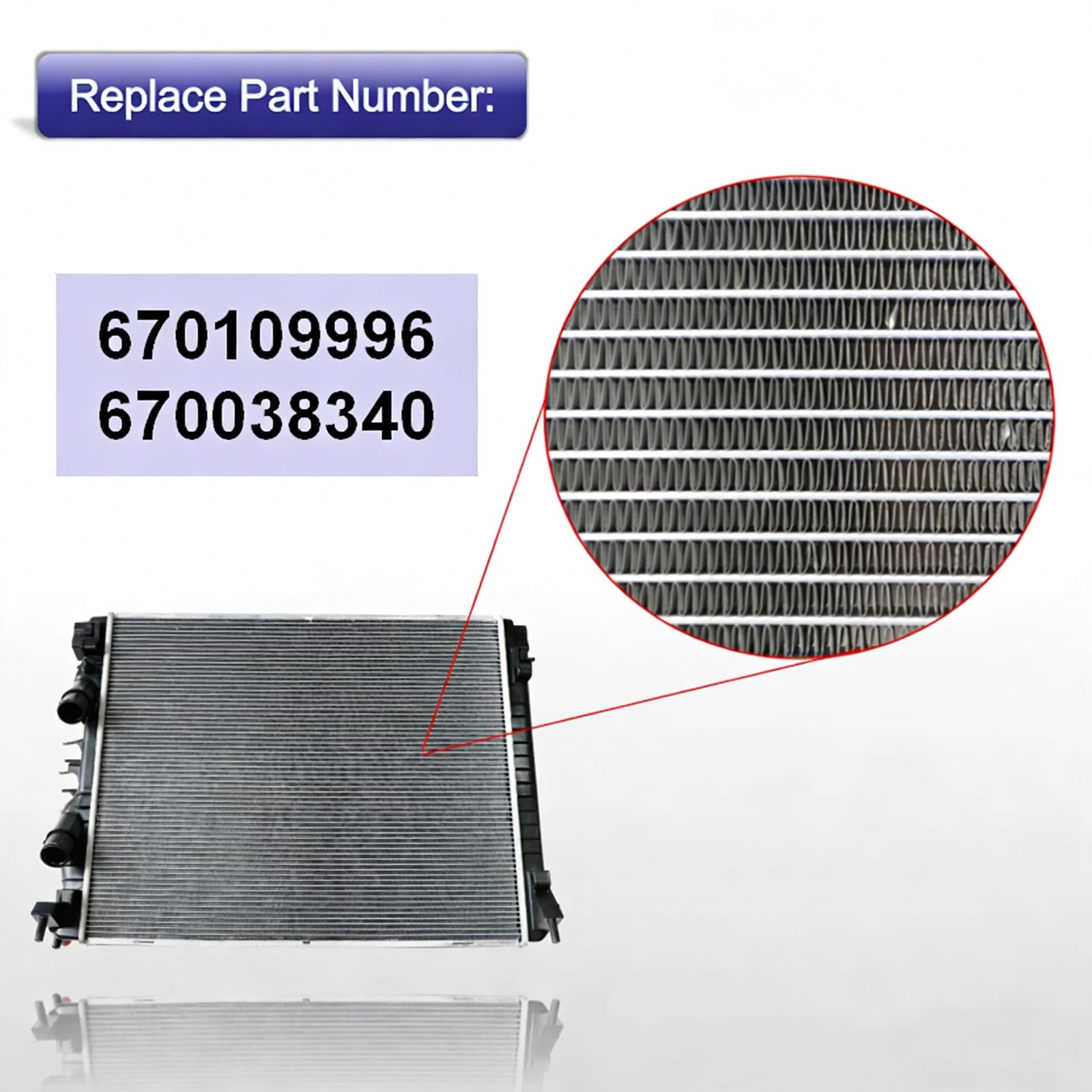 670109996 Cooling Radiator For Maserati Ghibli Base Quattroporte S Sq4 Q4 14-20
