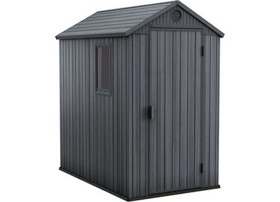 Keter 252274 Darwin 4x6 Storage Shed - Graphite