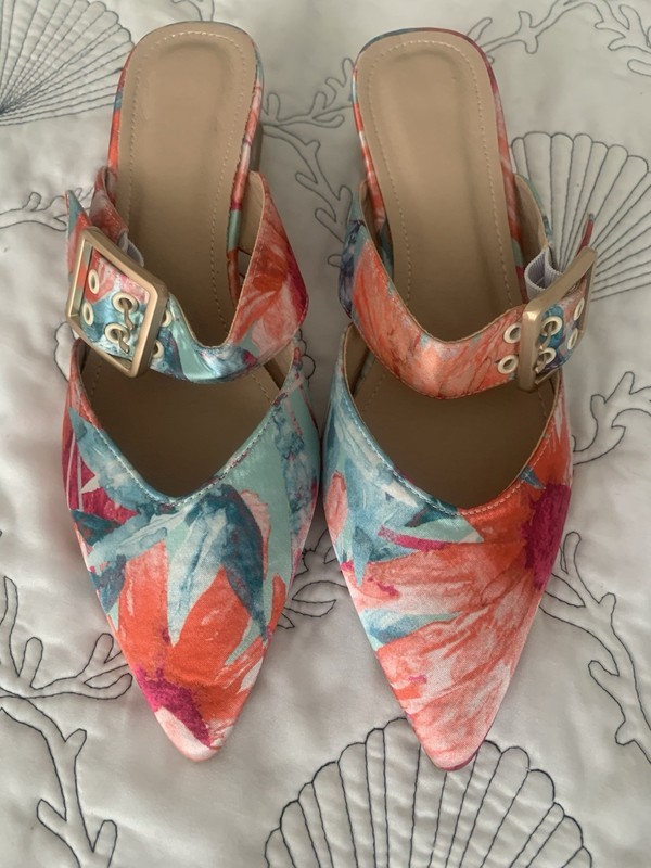 Unbranded New Floral Kitten Heels Size 40