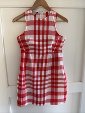 Stella McCartney Women's Red & White Dress Size 36 With Pockets