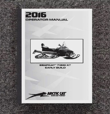 #ad 7000 Bearcat Snowmobile Operator Manual Fits 2016 Arctic Cat Early Build 2260460 $19.14
