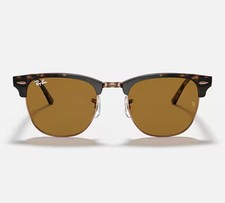 New Ray Ban RB3016 Clubmaster Authentic B-15 Brown Replacement Lenses 49mm