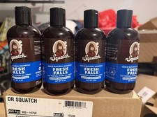 4 Bottles Dr Squatch Fresh Falls Mens Daily Natural Hair Shampoo 8 Oz Free Ship