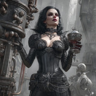 Dark Fantasy Vampire 4x6 Photo Print - Gothic Art'' 004