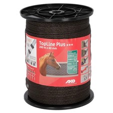 Weidezaunband braun 40mm AKO TopLine Plus Breitband 200m  - Mengenrabatt