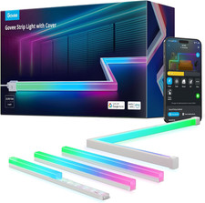 Govee RGBIC LED Strip Lights 32.8Ft with Covers, Smart Lights Work with Alexa an