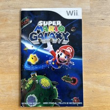  Manual Only Super Mario Galaxy - Nintendo Wii Authentic Instruction Booklet