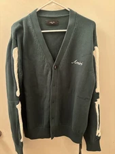 AMIRICardigan with Embroidered logo, Size Large (New). Amiri Sweater