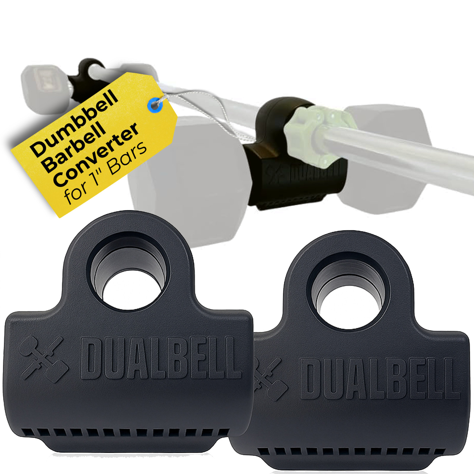 Dumbbells to barbell- Dualbell Pair (BK)- home gym equipment, fitness, strength