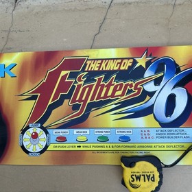 Original Factory king of fighters 96 Neo Geo Marquee Sign ARCADE GAME PART IF93