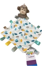 New Taggies Cuddlebud Baby Lovey Monkey Newborn Plush Security Blanket Silk Tags